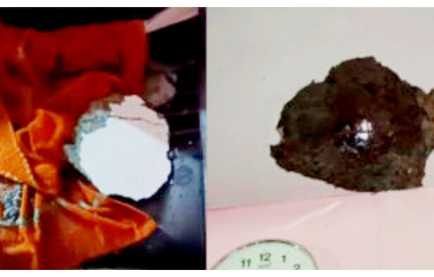 स्कूल की छत पर गिरी बिजली